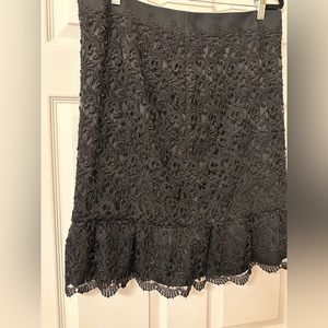 Black House White Market Black Lace Midi Pencil Skirt 16/XL